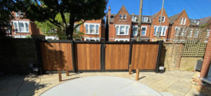 Ritherdon Road Telescopic Gate Installation