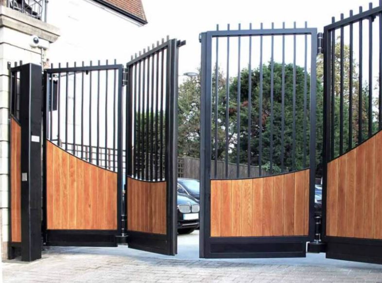 electric gate wooden electric gate wooden