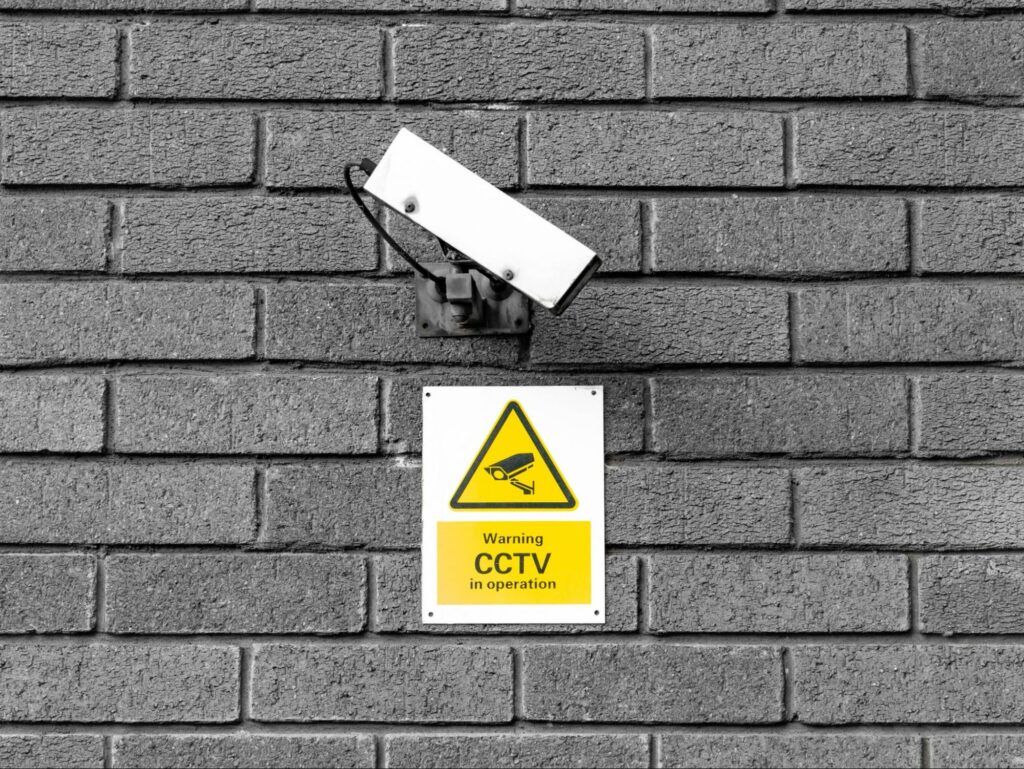 Outside CCTV cameras.